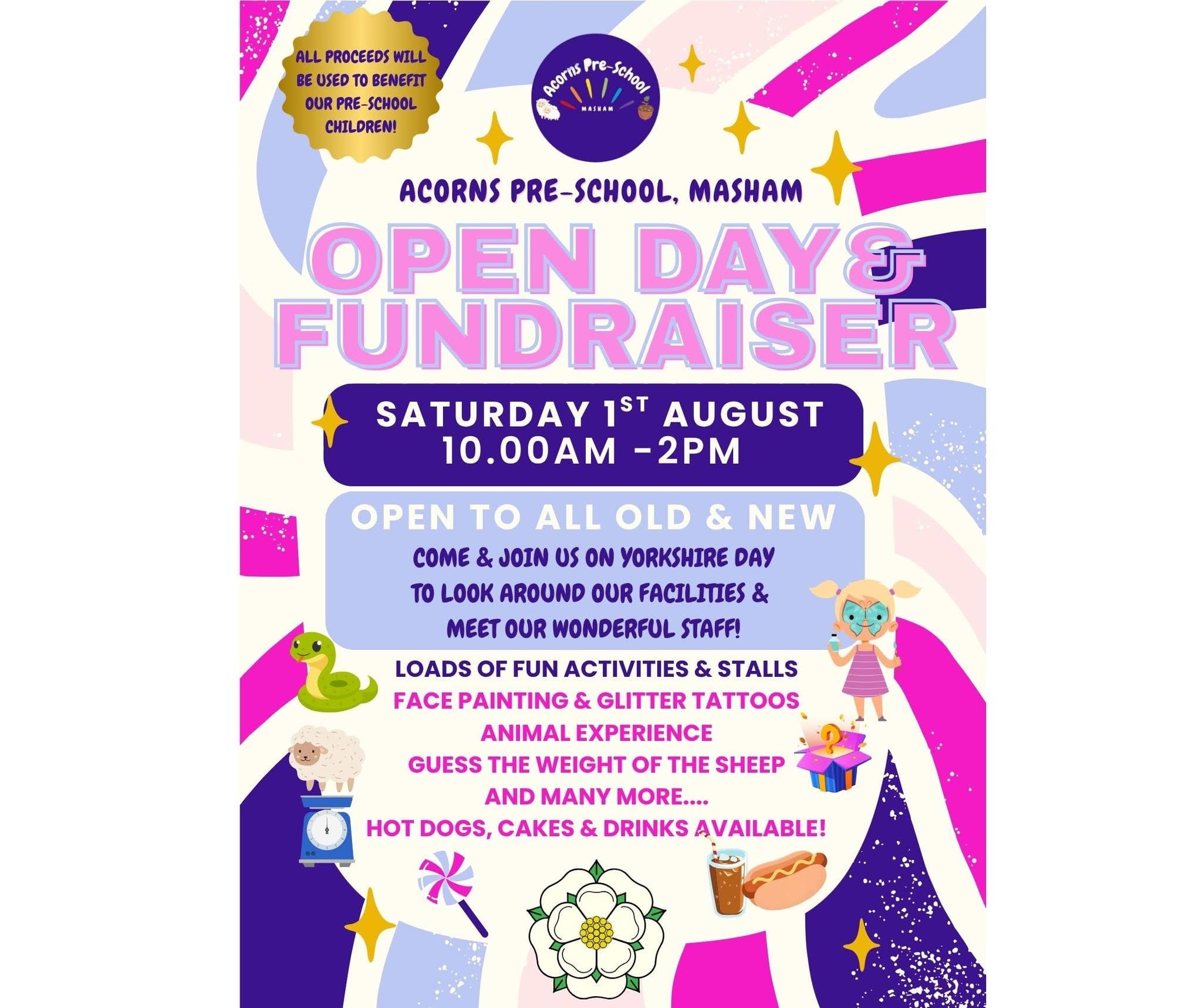 Open Day & Fundraiser at Acrons Pre-School
