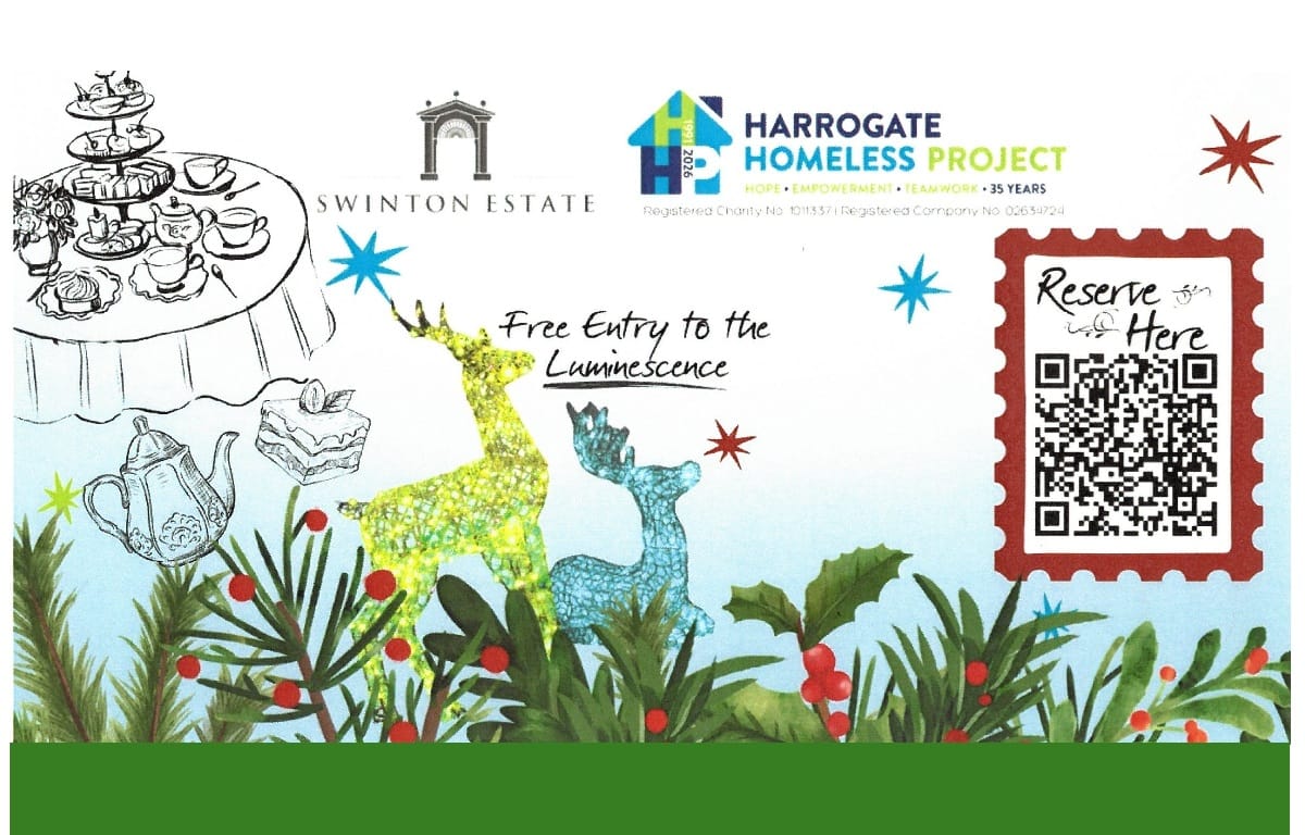 Swinton Festive Afternoon Tea for Harrogate Homelessness Project
