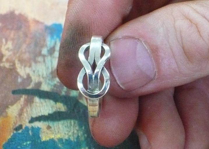 Silver Bands and Knot Rings